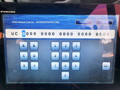 Only have half the alphabet options are given to enter the unlock codes.jpg